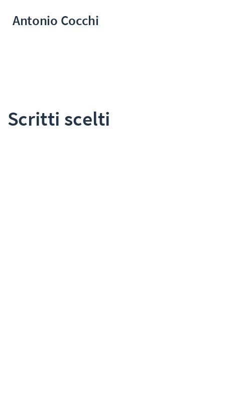 Scritti scelti