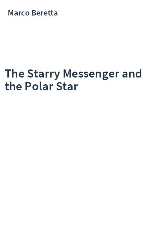 The Starry Messenger and the Polar Star