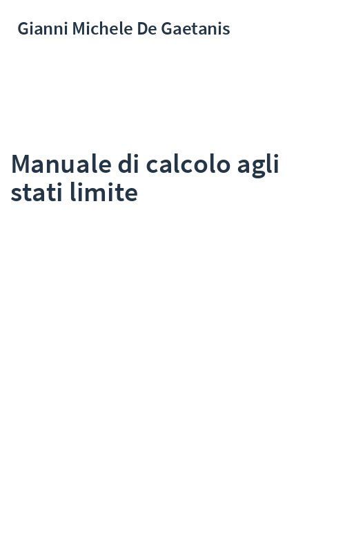 Manuale di calcolo agli stati limite