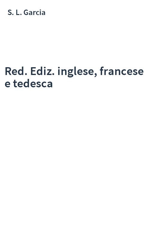 Red. Ediz. inglese, francese e tedesca