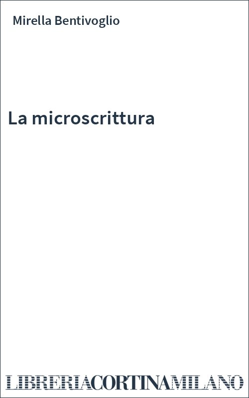 La microscrittura