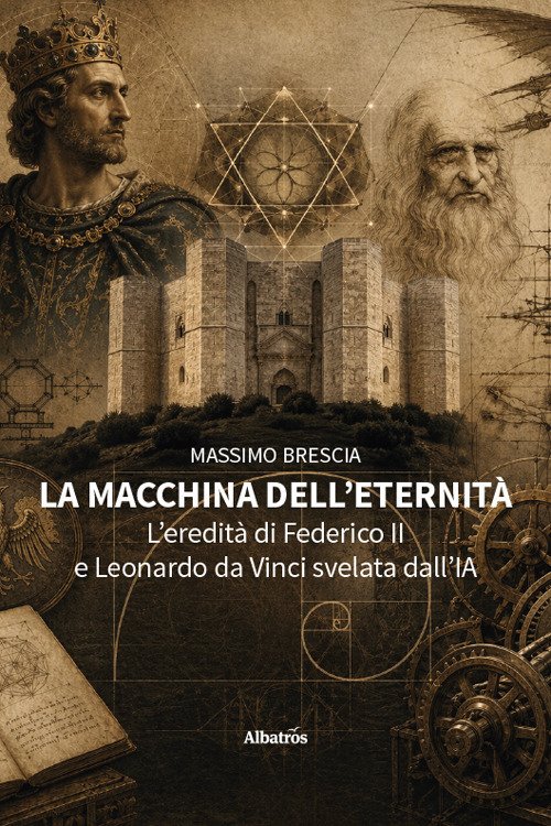La macchina dell'eternità. L'eredità di Federico II e Leonardo da Vinci svelata dall'IA
