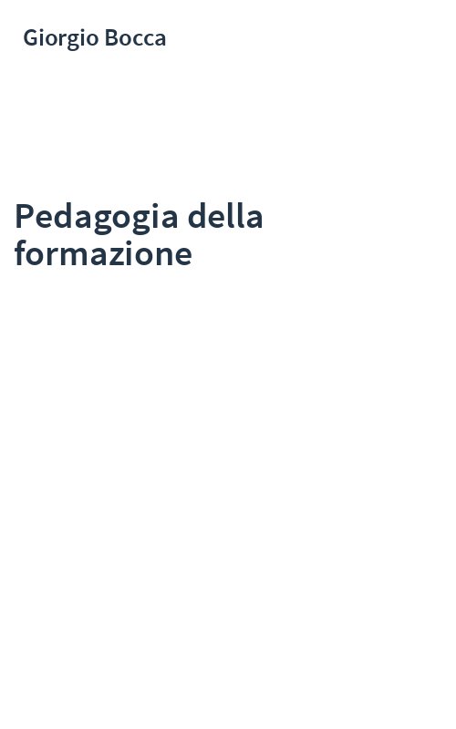 Pedagogia della formazione