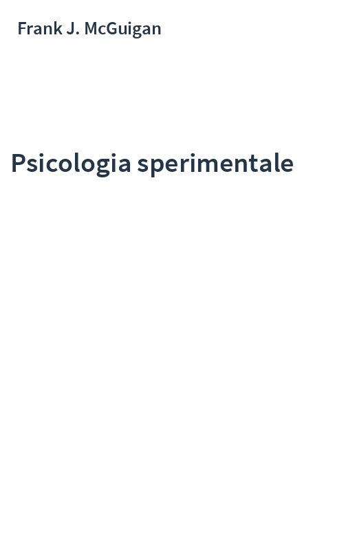 Psicologia sperimentale