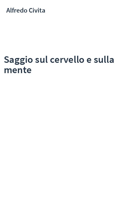Saggio sul cervello e sulla mente
