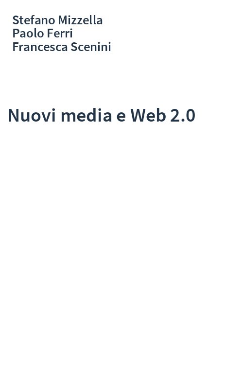 Nuovi media e Web 2.0