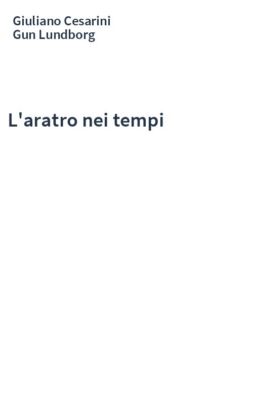 L'aratro nei tempi