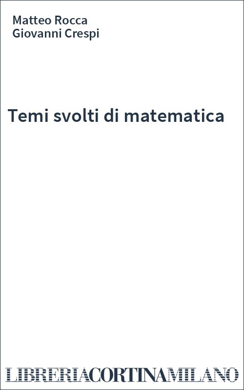 Temi svolti di matematica