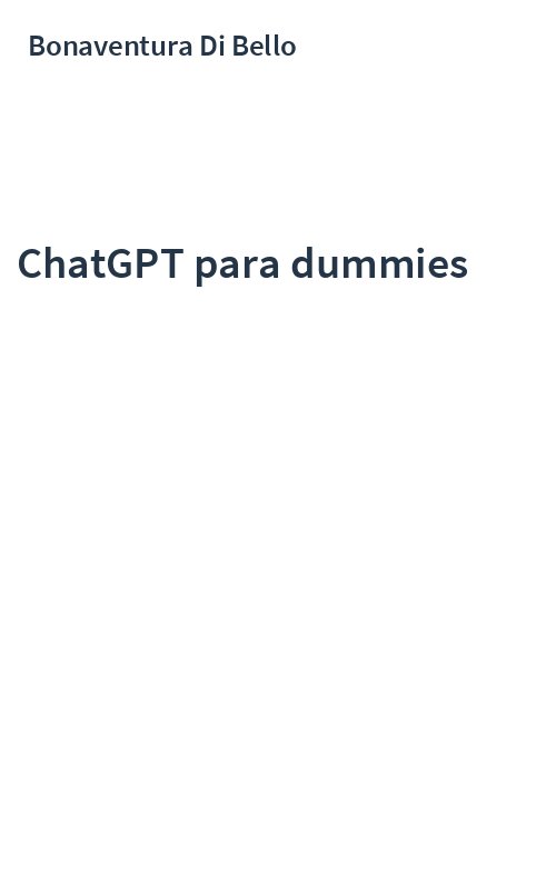 ChatGPT para dummies