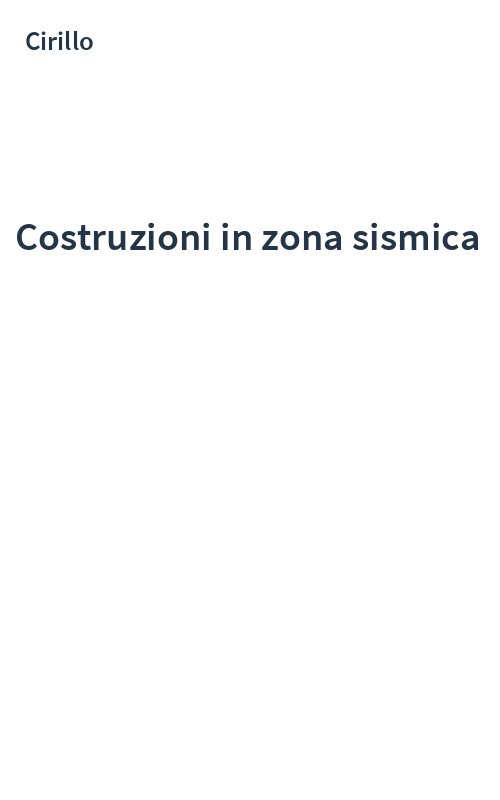Costruzioni in zona sismica