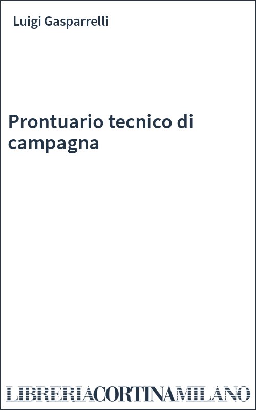 Prontuario tecnico di campagna