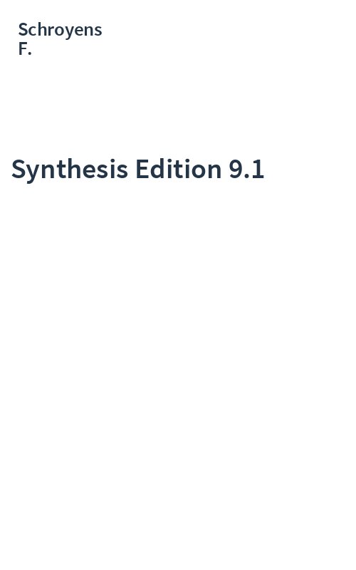 Synthesis Edition 9.1
