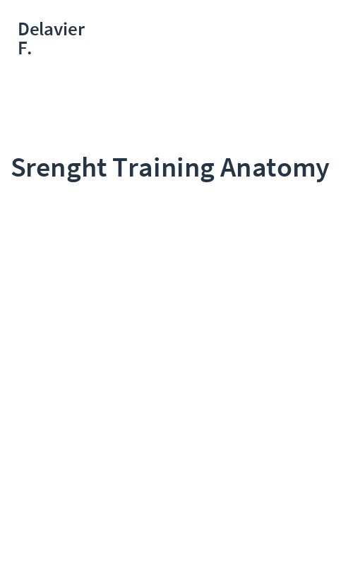 Srenght Training Anatomy