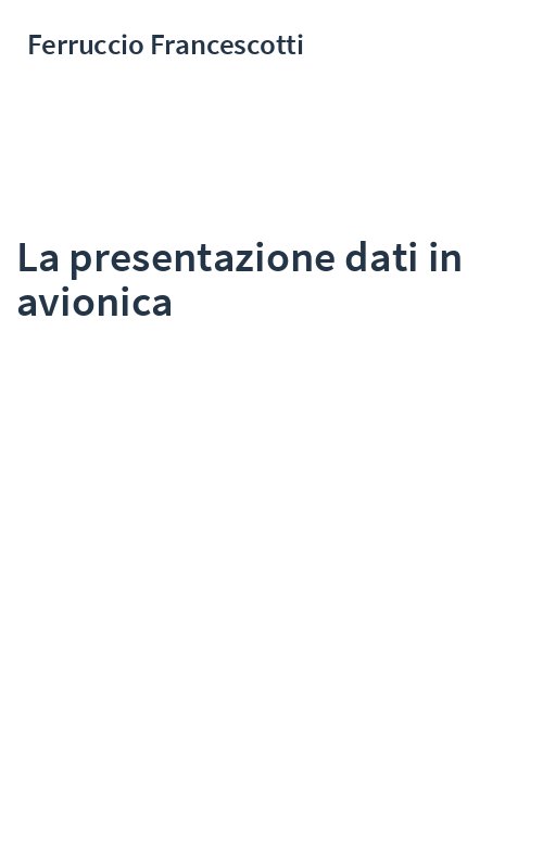 La presentazione dati in avionica