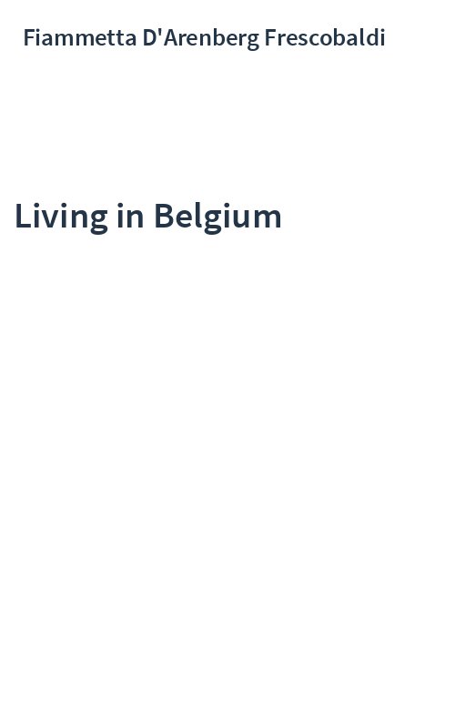 Living in Belgium