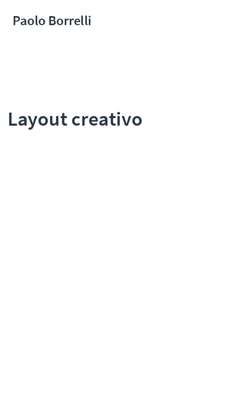 Layout creativo
