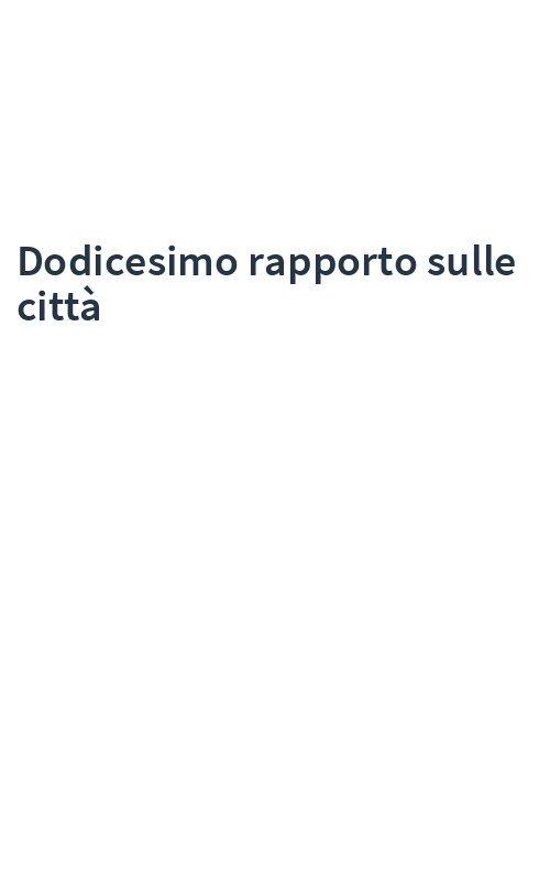 Dodicesimo rapporto sulle città