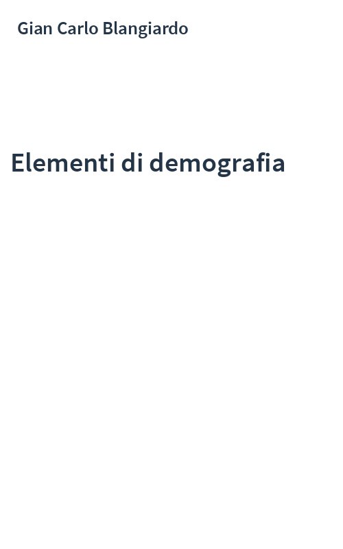 Elementi di demografia