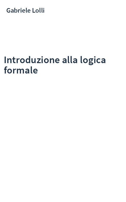 Introduzione alla logica formale