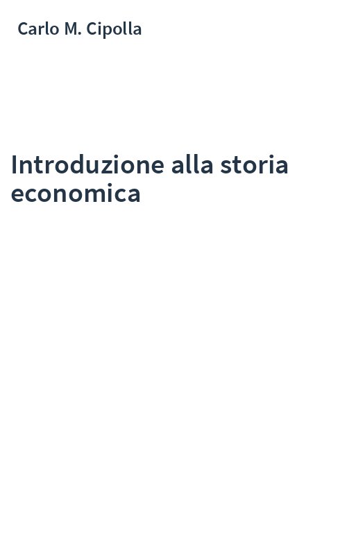 Introduzione alla storia economica