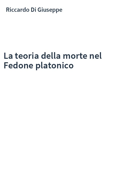 La teoria della morte nel Fedone platonico