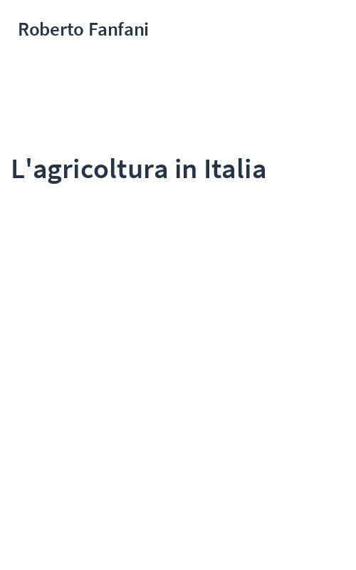 L'agricoltura in Italia