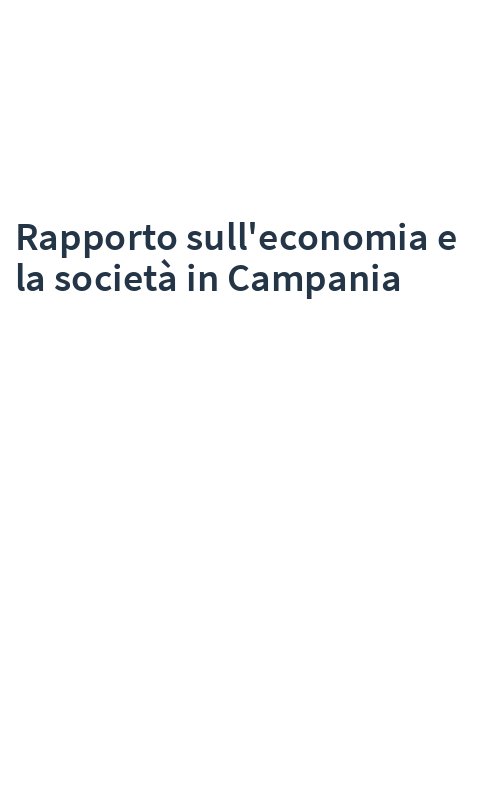 Rapporto sull'economia e la società in Campania