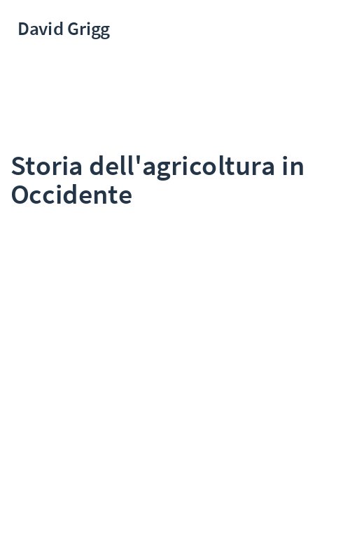 Storia dell'agricoltura in Occidente