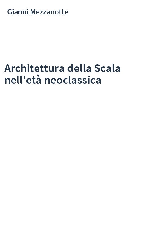 Architettura della Scala nell'età neoclassica