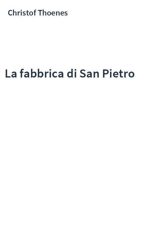 La fabbrica di San Pietro
