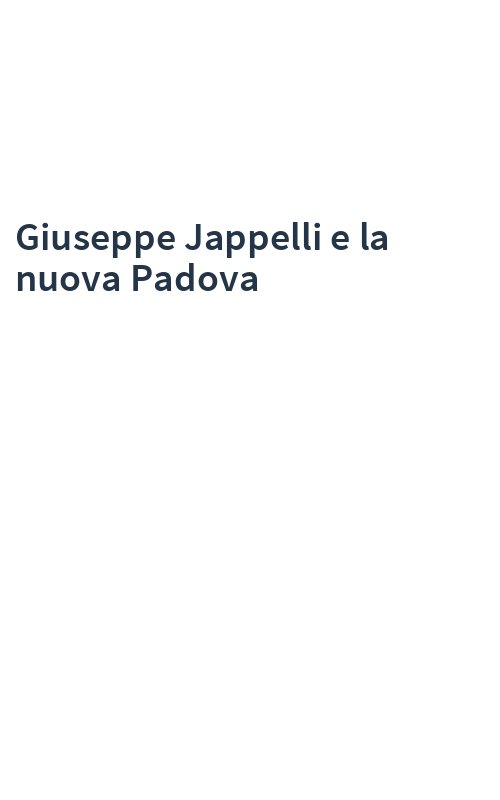 Giuseppe Jappelli e la nuova Padova