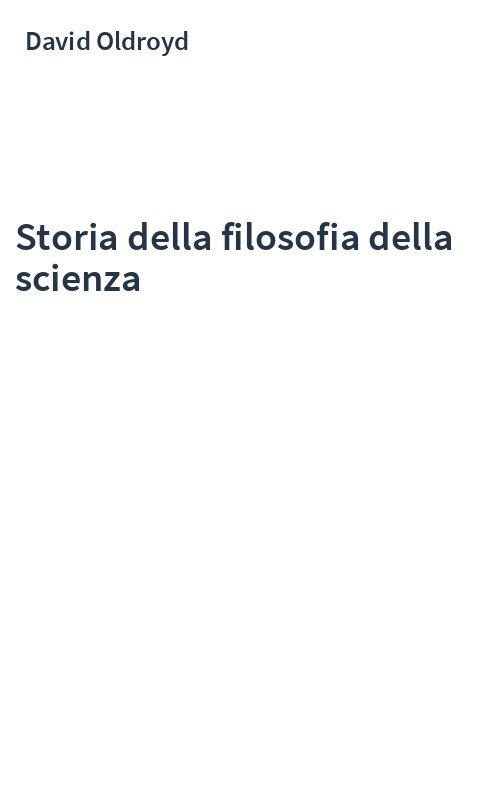 Storia della filosofia della scienza