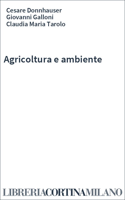 Agricoltura e ambiente