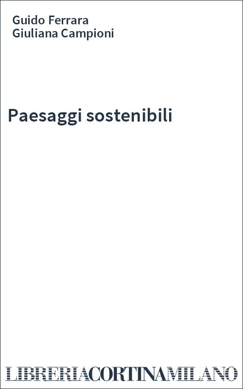 Paesaggi sostenibili
