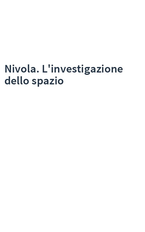 Nivola. L'investigazione dello spazio