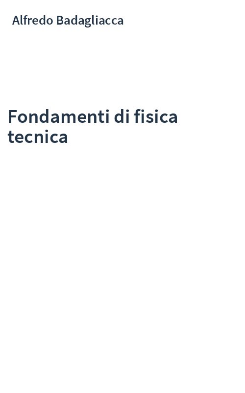 Fondamenti di fisica tecnica