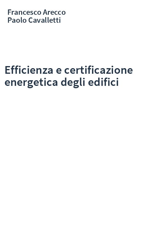Efficienza e certificazione energetica degli edifici