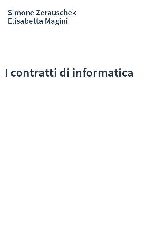 I contratti di informatica