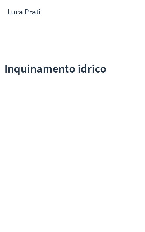 Inquinamento idrico
