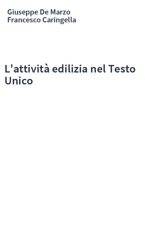 L'attività edilizia nel Testo Unico