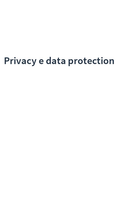 Privacy e data protection