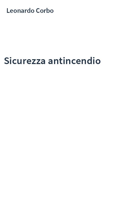 Sicurezza antincendio