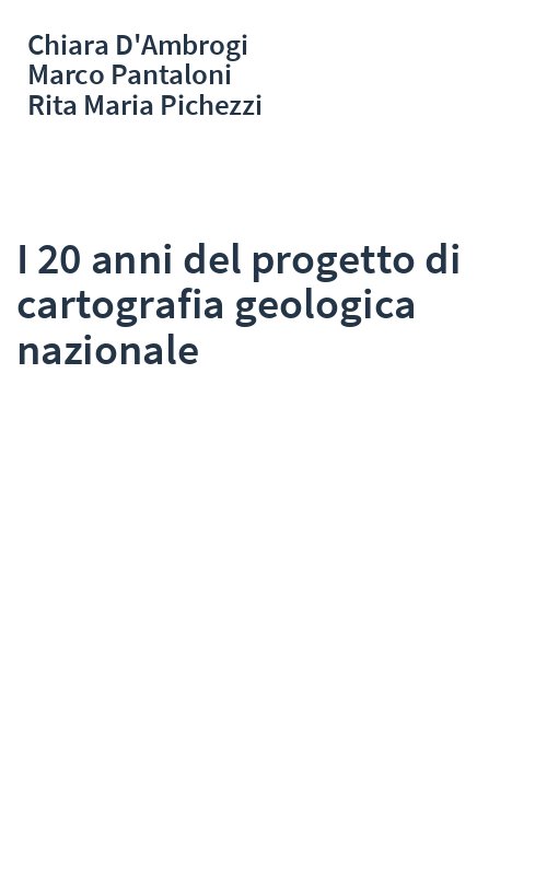 I 20 anni del progetto di cartografia geologica nazionale