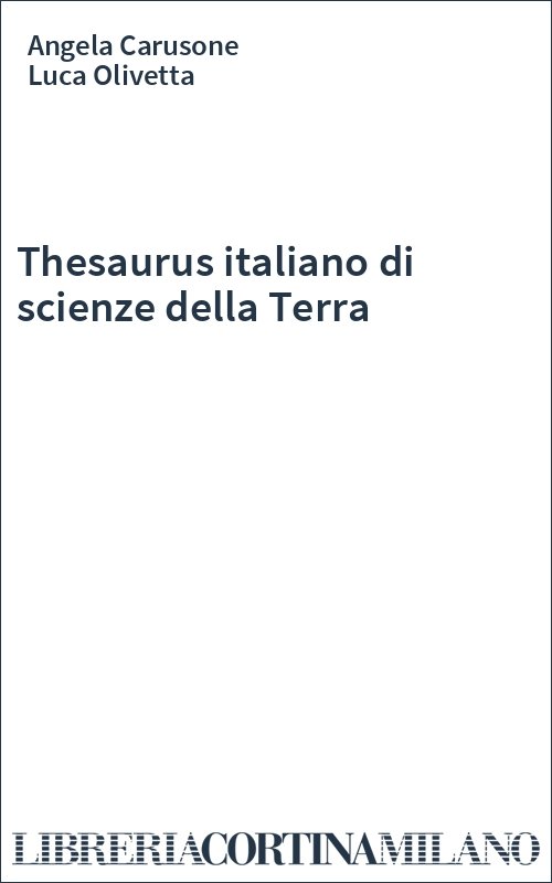 Thesaurus italiano di scienze della Terra