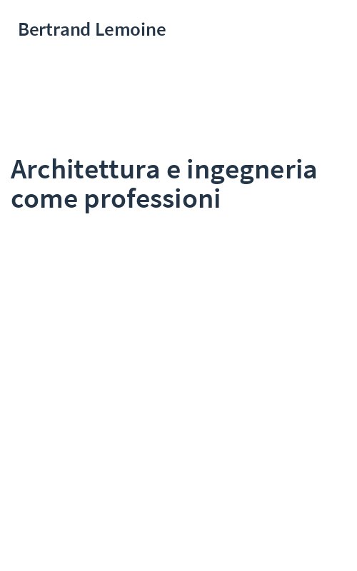 Architettura e ingegneria come professioni