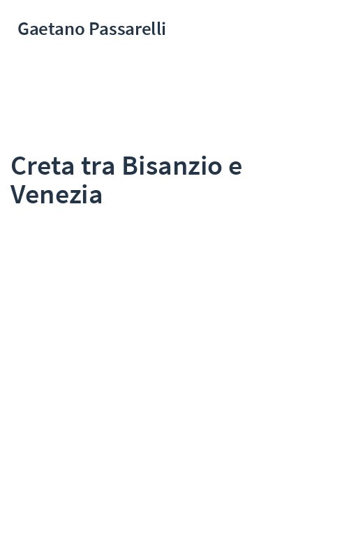 Creta tra Bisanzio e Venezia