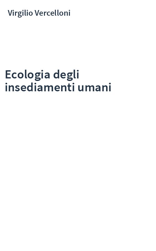 Ecologia degli insediamenti umani