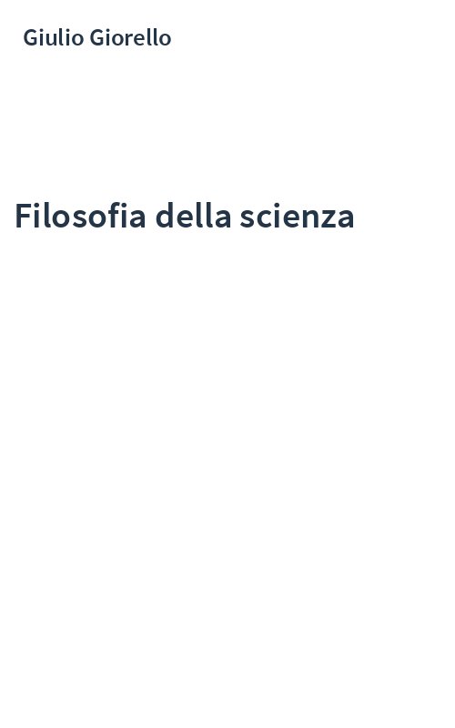 Filosofia della scienza
