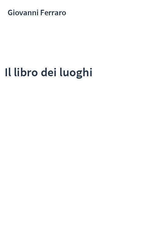Il libro dei luoghi