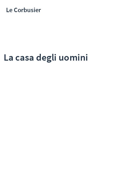 La casa degli uomini